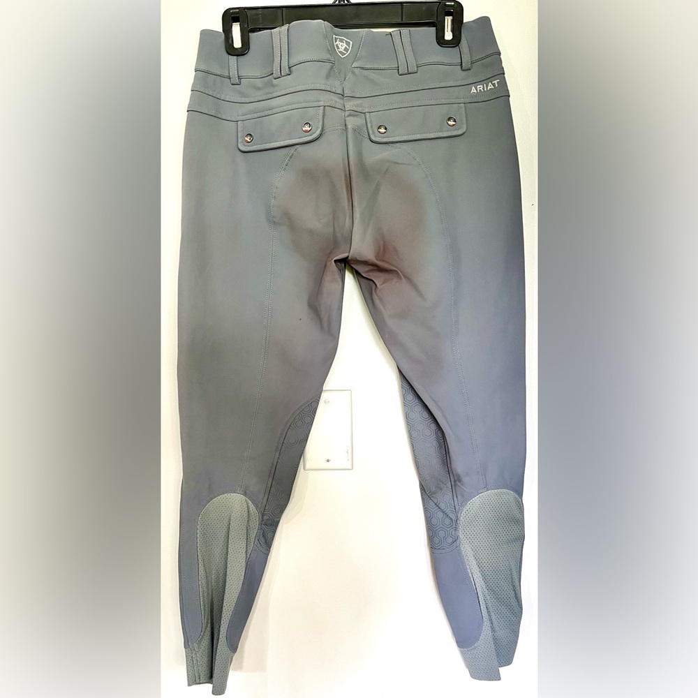 Ariat Tri Factor Gray Riding Breeches Size 28 - Picture 2 of 3